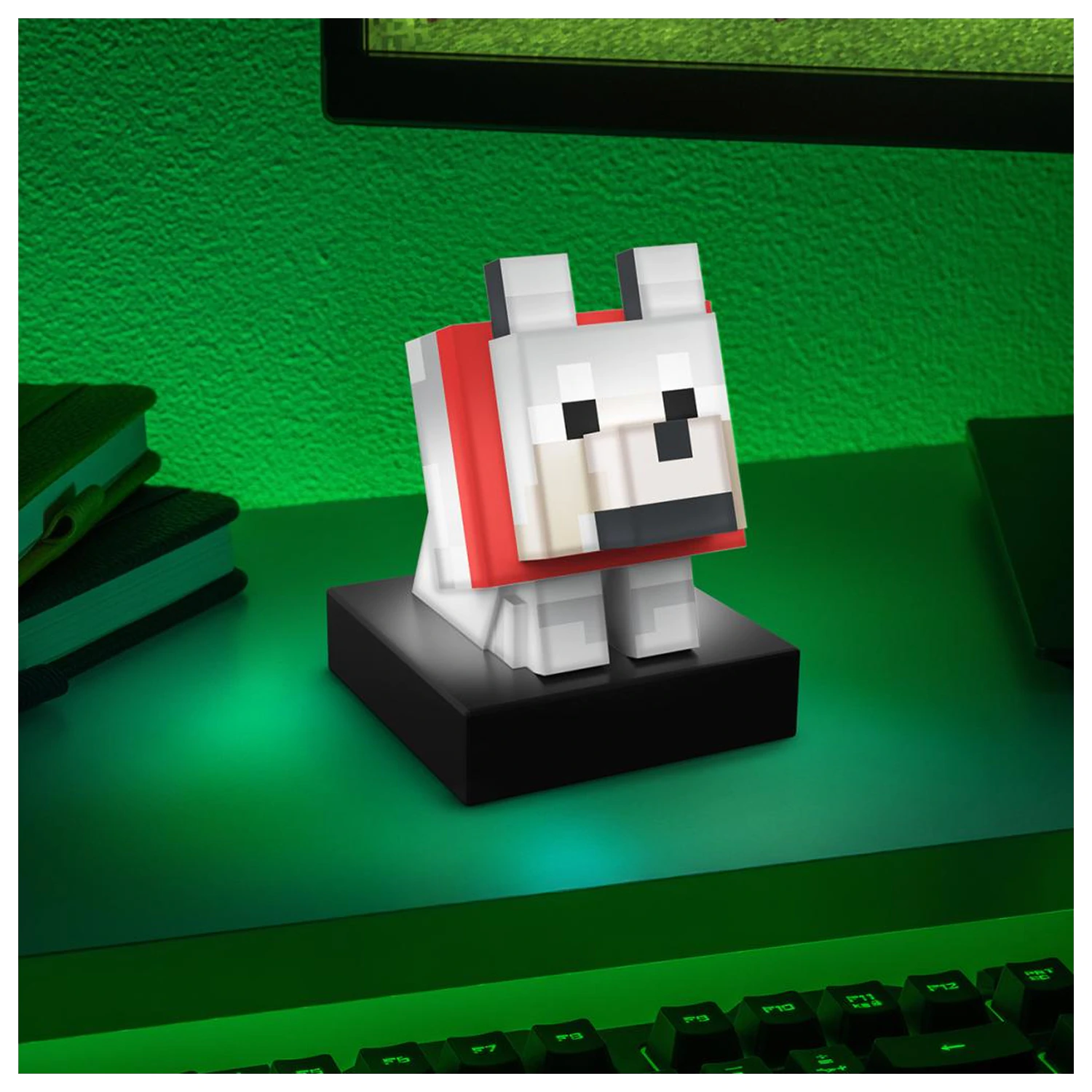 Minecraft Wolf Icon Lampe Produktfoto