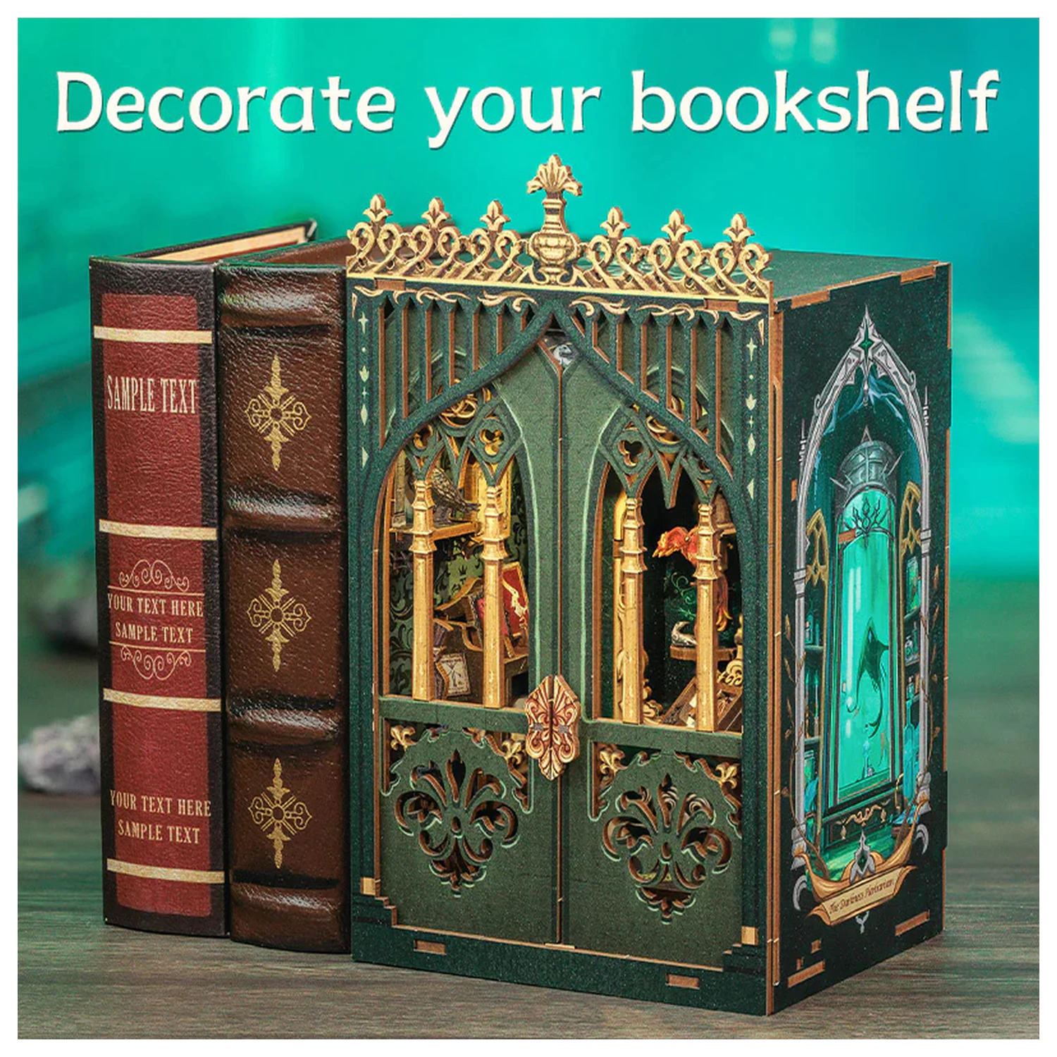 MINIATURE HAUS DIY The Darkness Herbarium 90 db + LED Licht Bausatz Produktfoto