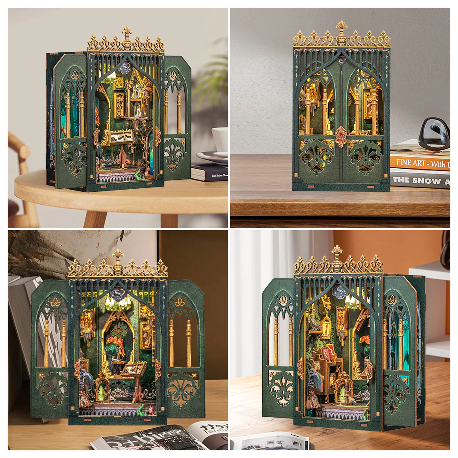 MINIATURE HAUS DIY The Darkness Herbarium 90 db + LED Licht Bausatz Produktfoto