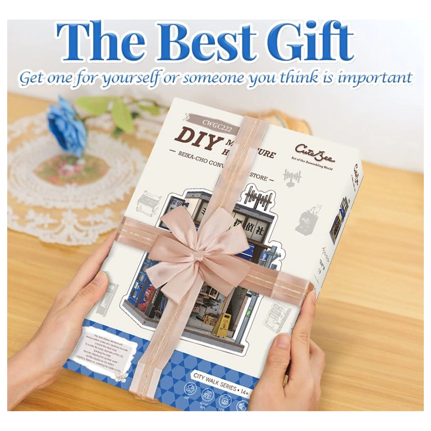 Miniatur Haus Modellbausatz Beika-cho Convenience Store 22 x 15 cm Produktfoto