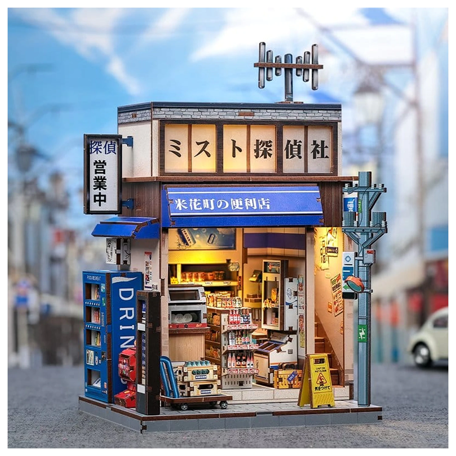 Miniatur Haus Modellbausatz Beika-cho Convenience Store 22 x 15 cm Produktfoto