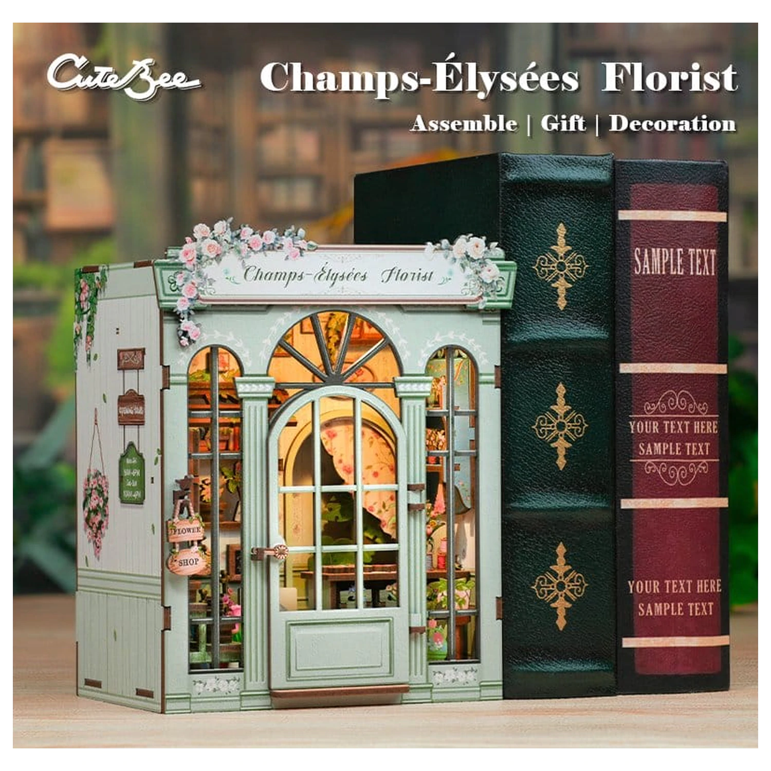 Miniatur Haus Modellbausatz Champs-Élysées Florist 18 x 16 cm Produktfoto