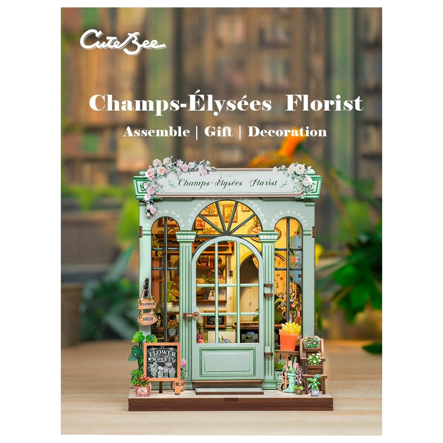 Miniatur Haus Modellbausatz Champs-Élysées Florist 18 x 16 cm Produktfoto
