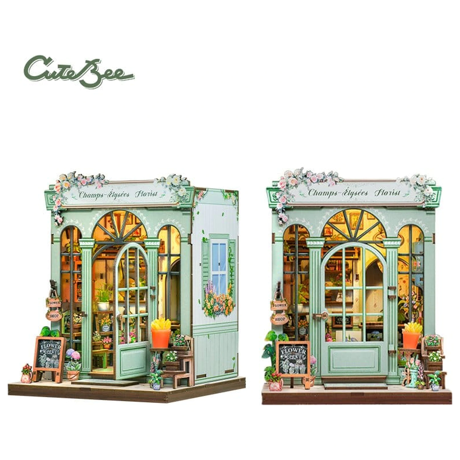 Miniatur Haus Modellbausatz Champs-Élysées Florist 18 x 16 cm Produktfoto