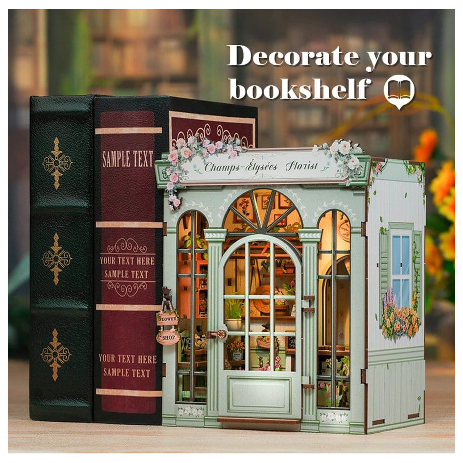 Miniatur Haus Modellbausatz Champs-Élysées Florist 18 x 16 cm Produktfoto