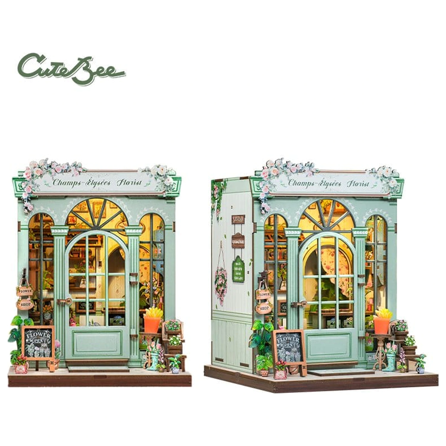 Miniatur Haus Modellbausatz Champs-Élysées Florist 18 x 16 cm Produktfoto