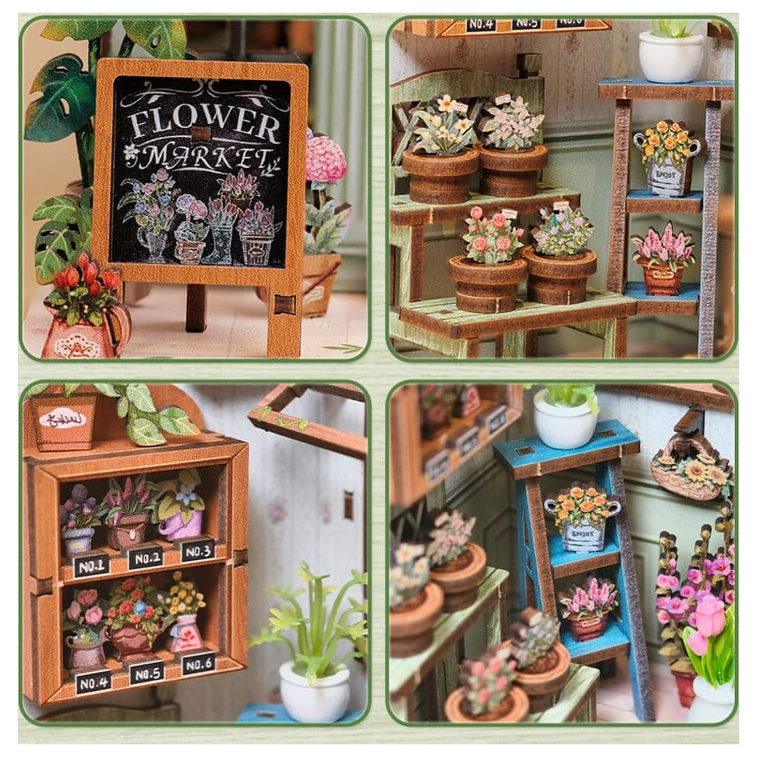 Miniatur Haus Modellbausatz Champs-Élysées Florist 18 x 16 cm Produktfoto