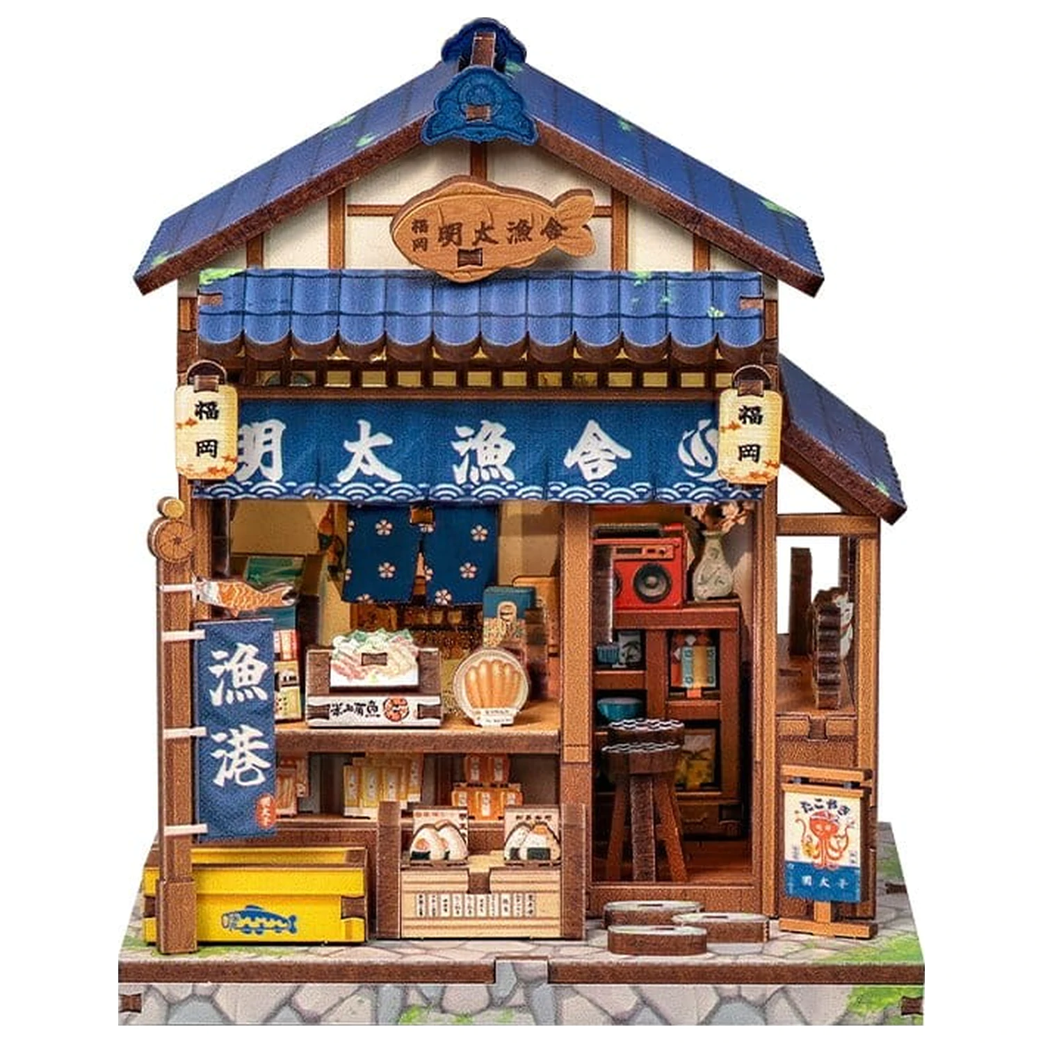 Miniatur Haus Modellbausatz Fukuoka Mentaiko Kitchen 11 x 9 cm Produktfoto