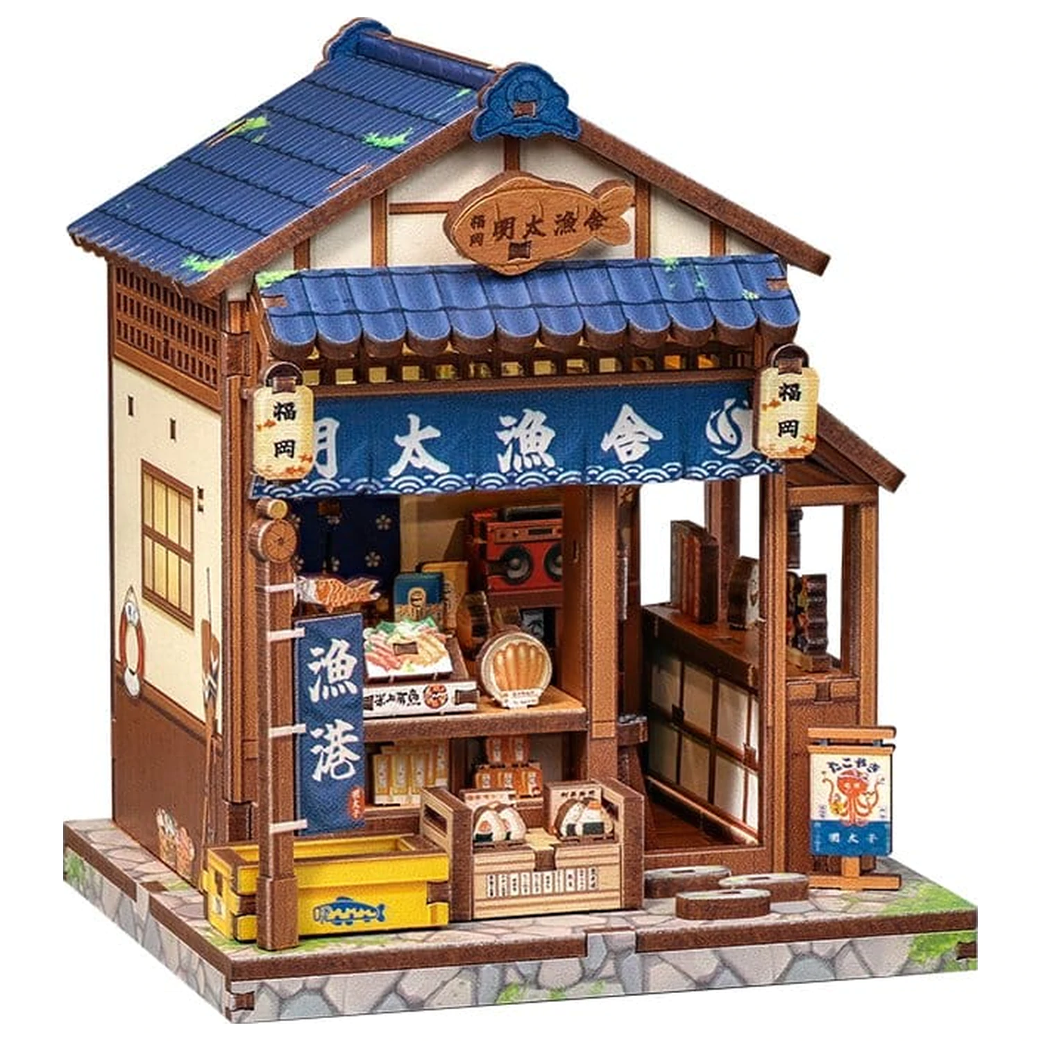 Miniatur Haus Modellbausatz Fukuoka Mentaiko Kitchen 11 x 9 cm Produktfoto