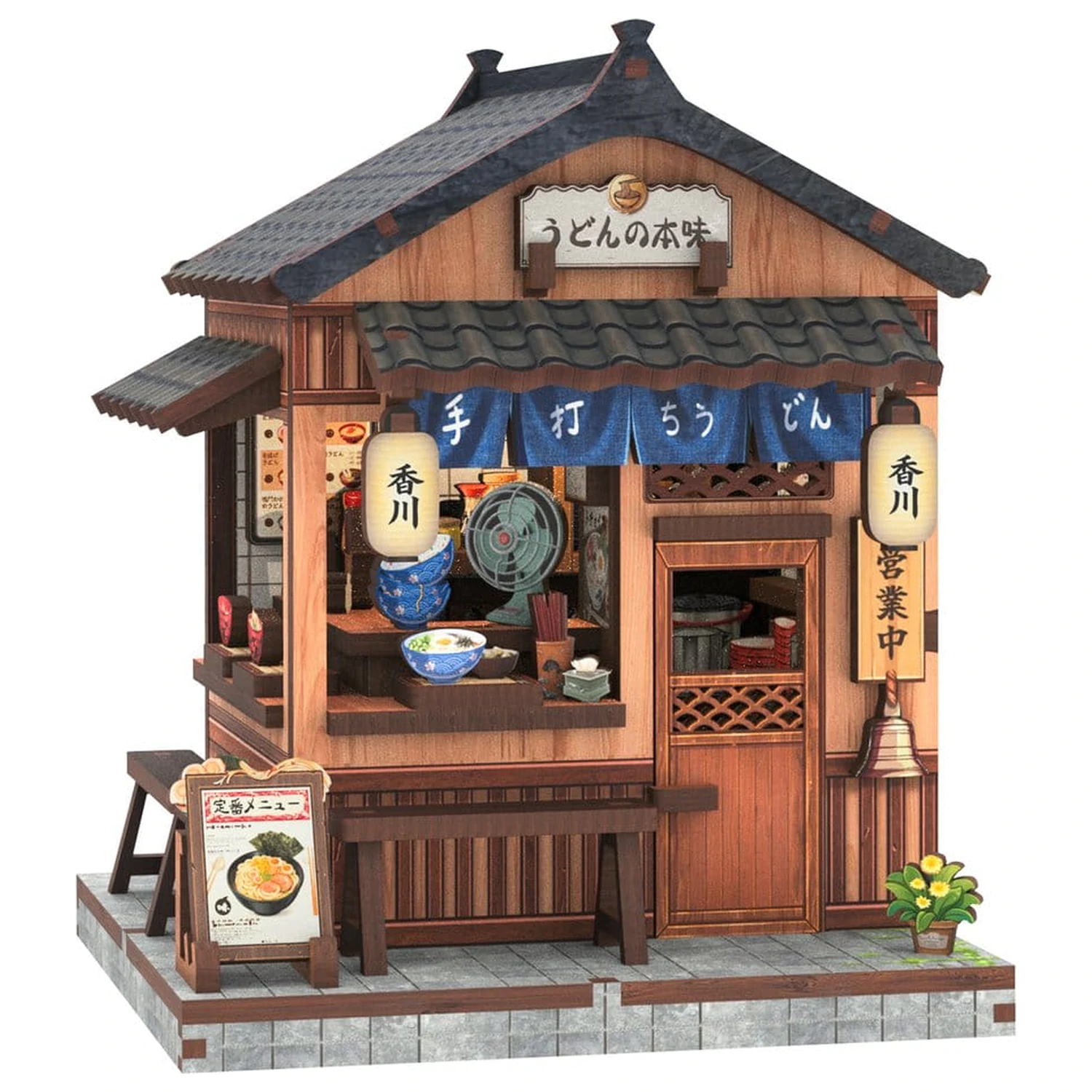 Miniatur Haus Modellbausatz Kagawa Udon House 11 x 9 cm Produktfoto