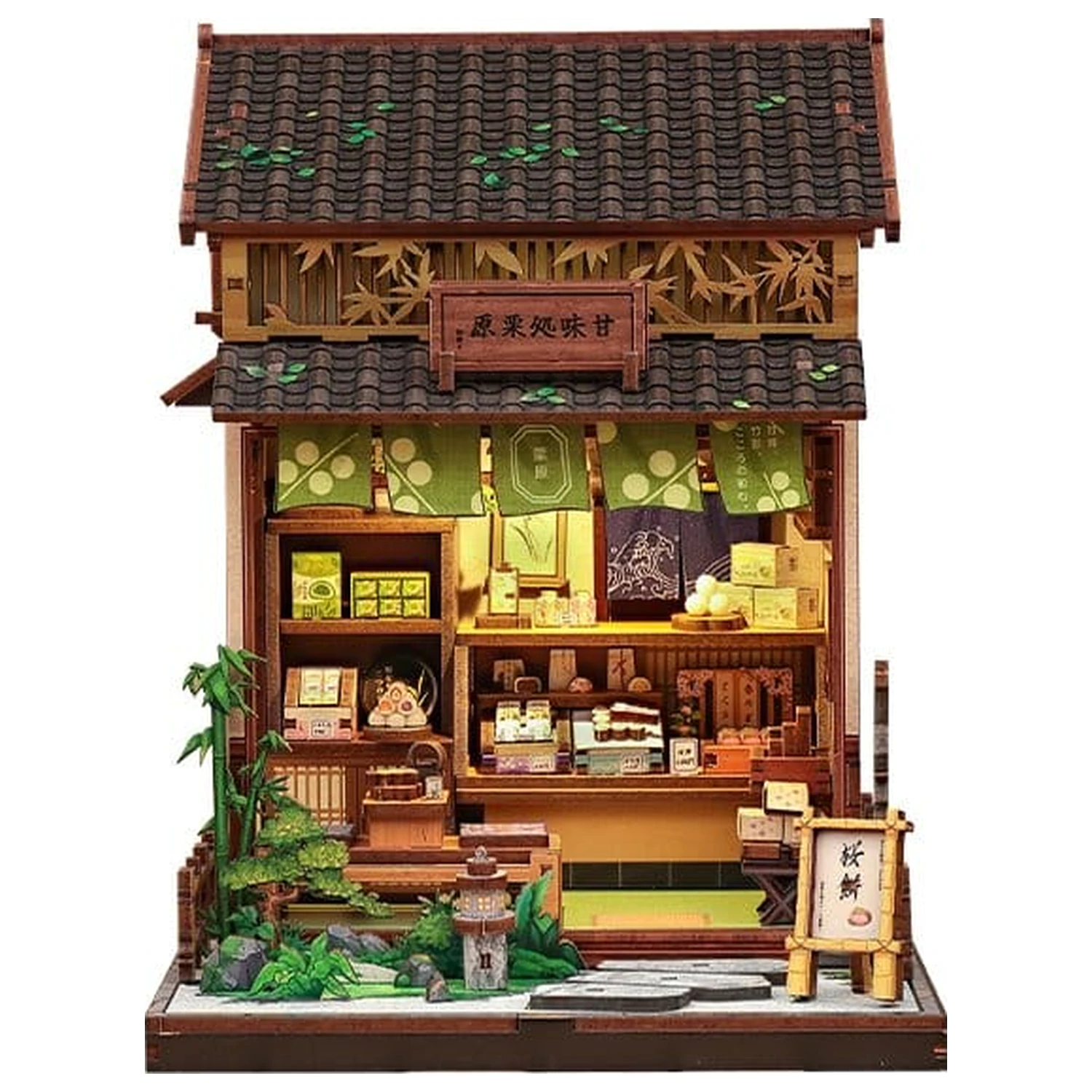 Miniatur Haus Modellbausatz Kanmi-dokoro Kurihara 19 x 15 cm Produktfoto