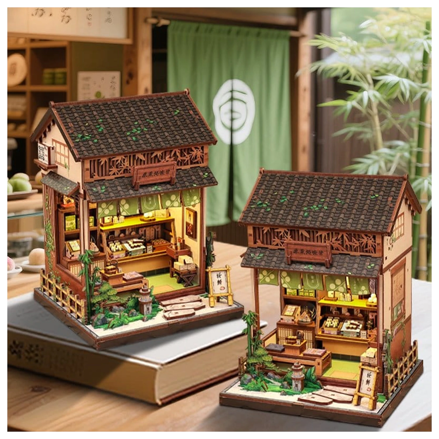 Miniatur Haus Modellbausatz Kanmi-dokoro Kurihara 19 x 15 cm Produktfoto