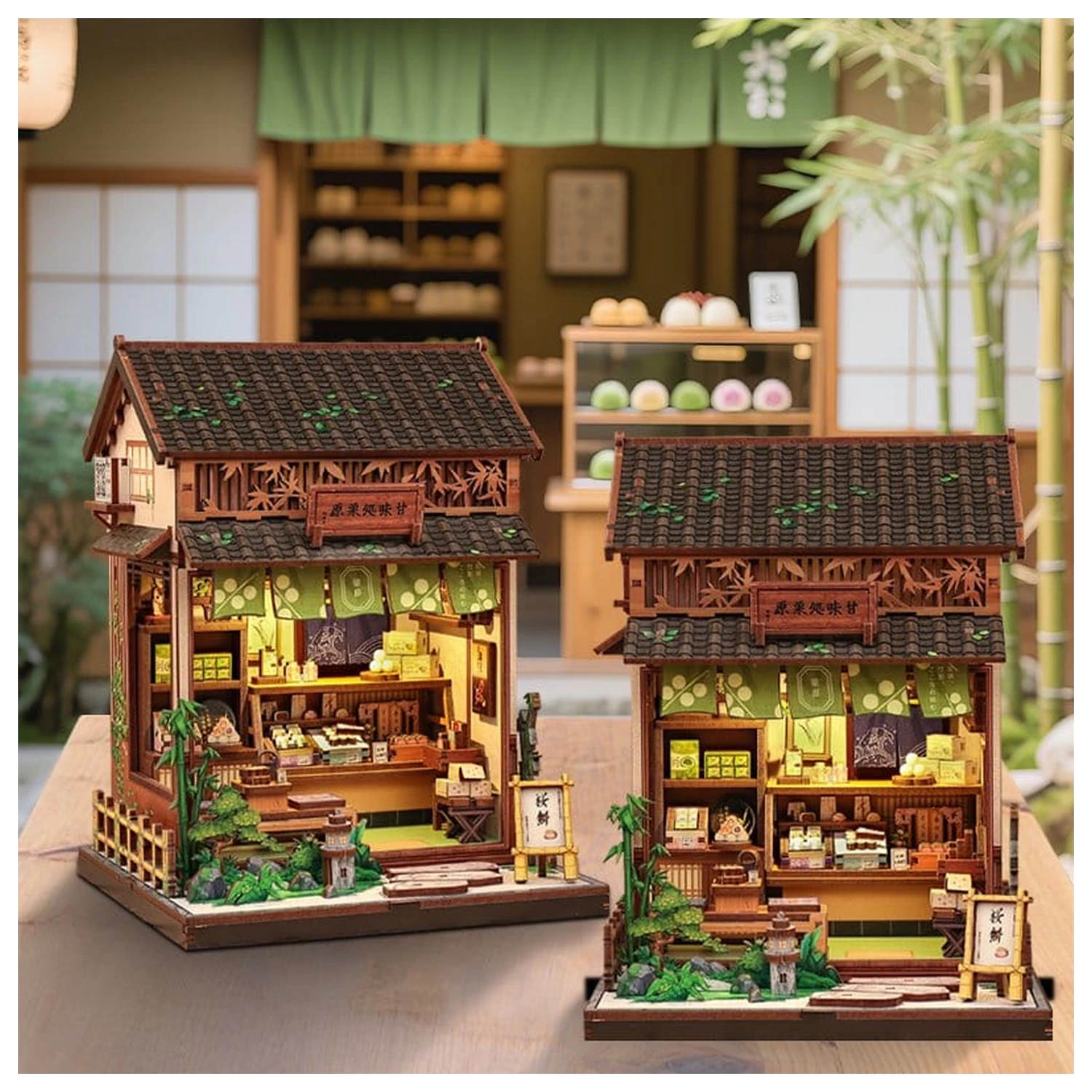 Miniatur Haus Modellbausatz Kanmi-dokoro Kurihara 19 x 15 cm Produktfoto