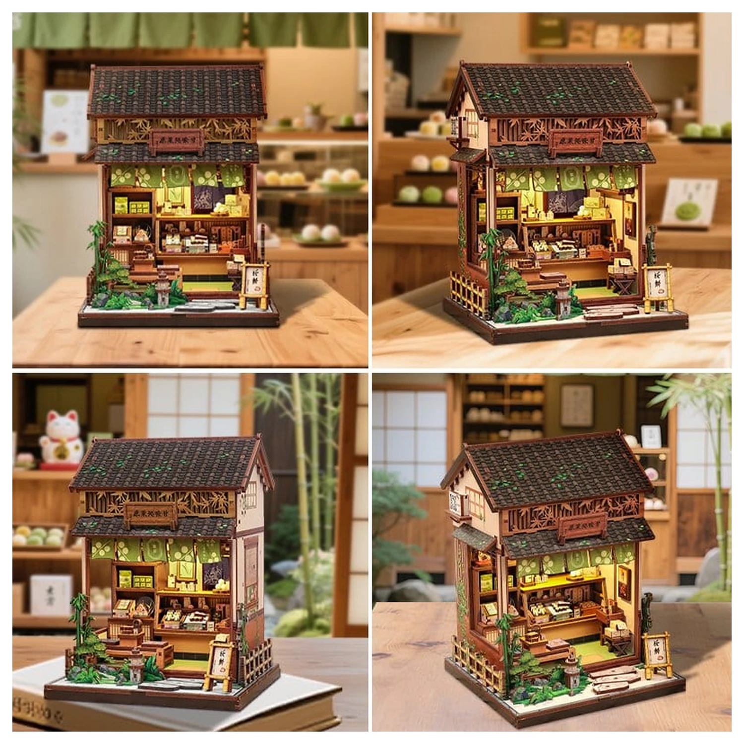 Miniatur Haus Modellbausatz Kanmi-dokoro Kurihara 19 x 15 cm Produktfoto