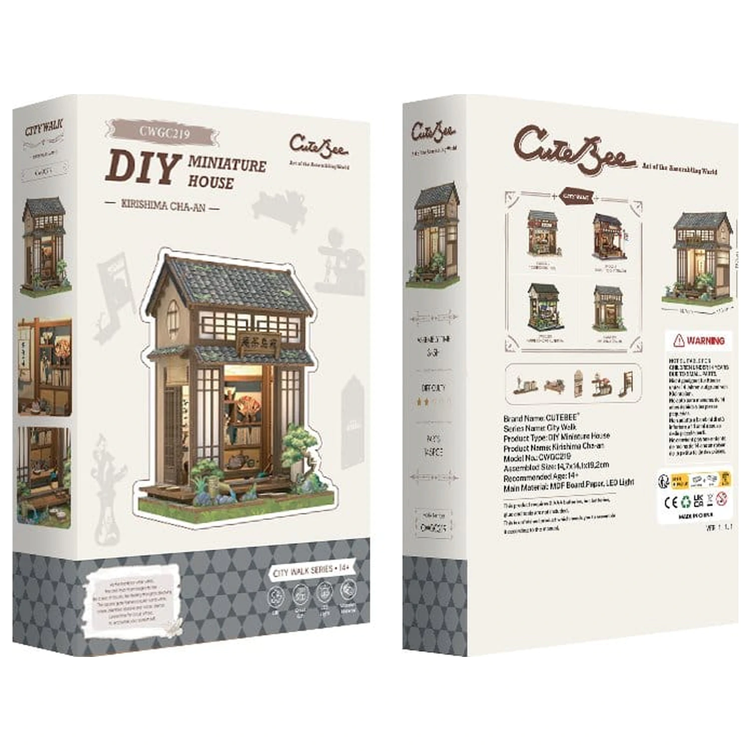 Miniatur Haus Modellbausatz Kirishima Cha-an 19 x 14 cm Produktfoto