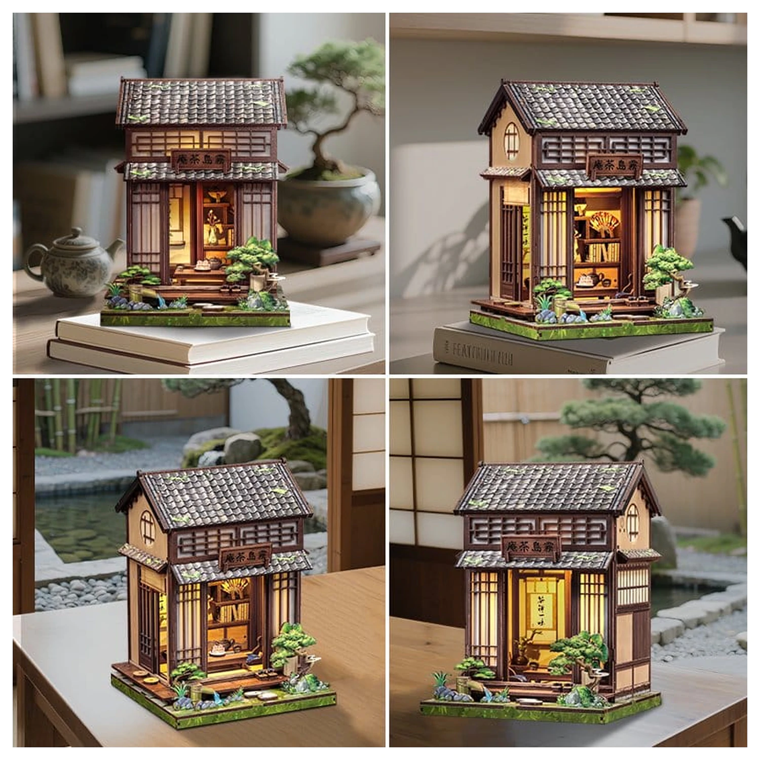 Miniatur Haus Modellbausatz Kirishima Cha-an 19 x 14 cm Produktfoto