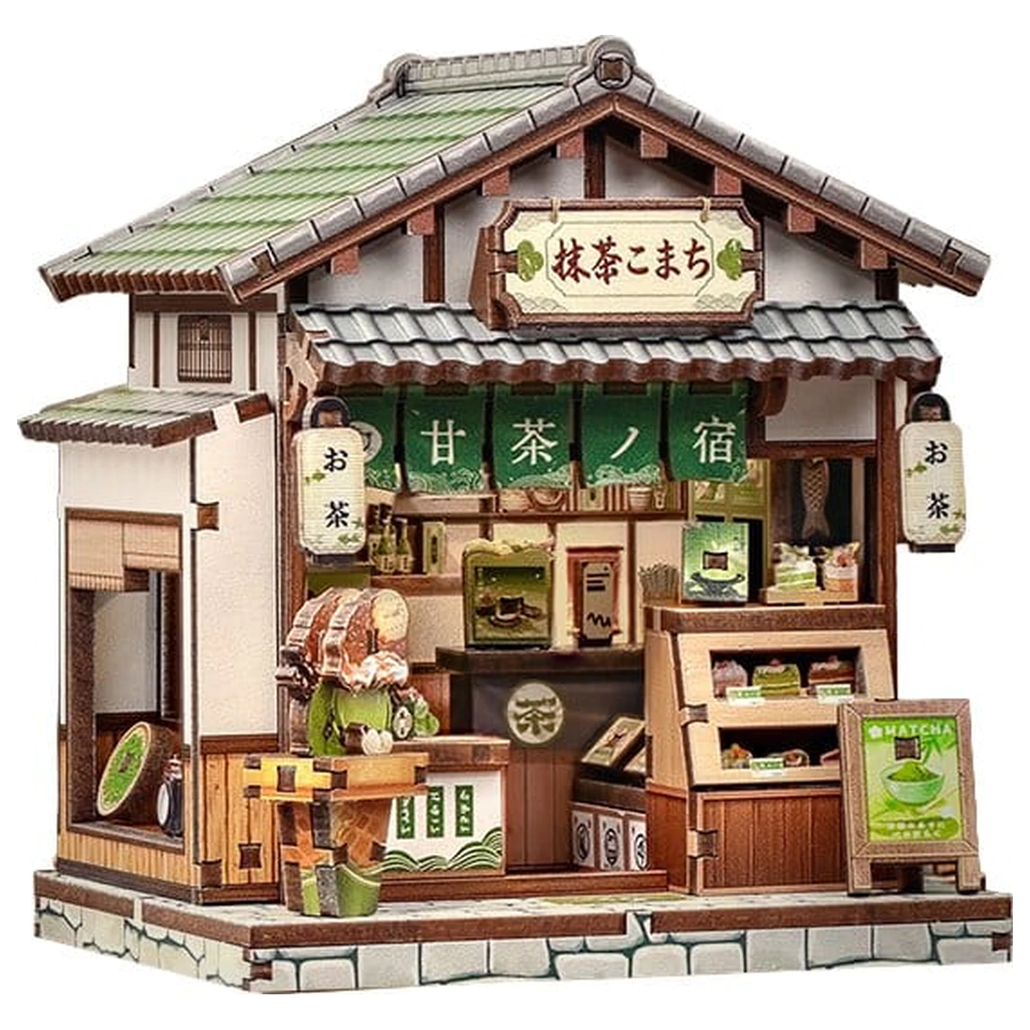 Miniatur Haus Modellbausatz Kyoto Matcha Cottage 11 x 9 cm Produktfoto