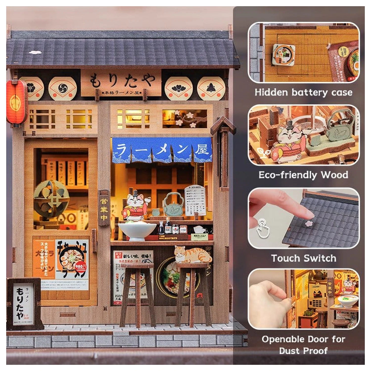 Miniatur Haus Modellbausatz Morita-Ya 21 x 16 cm Produktfoto