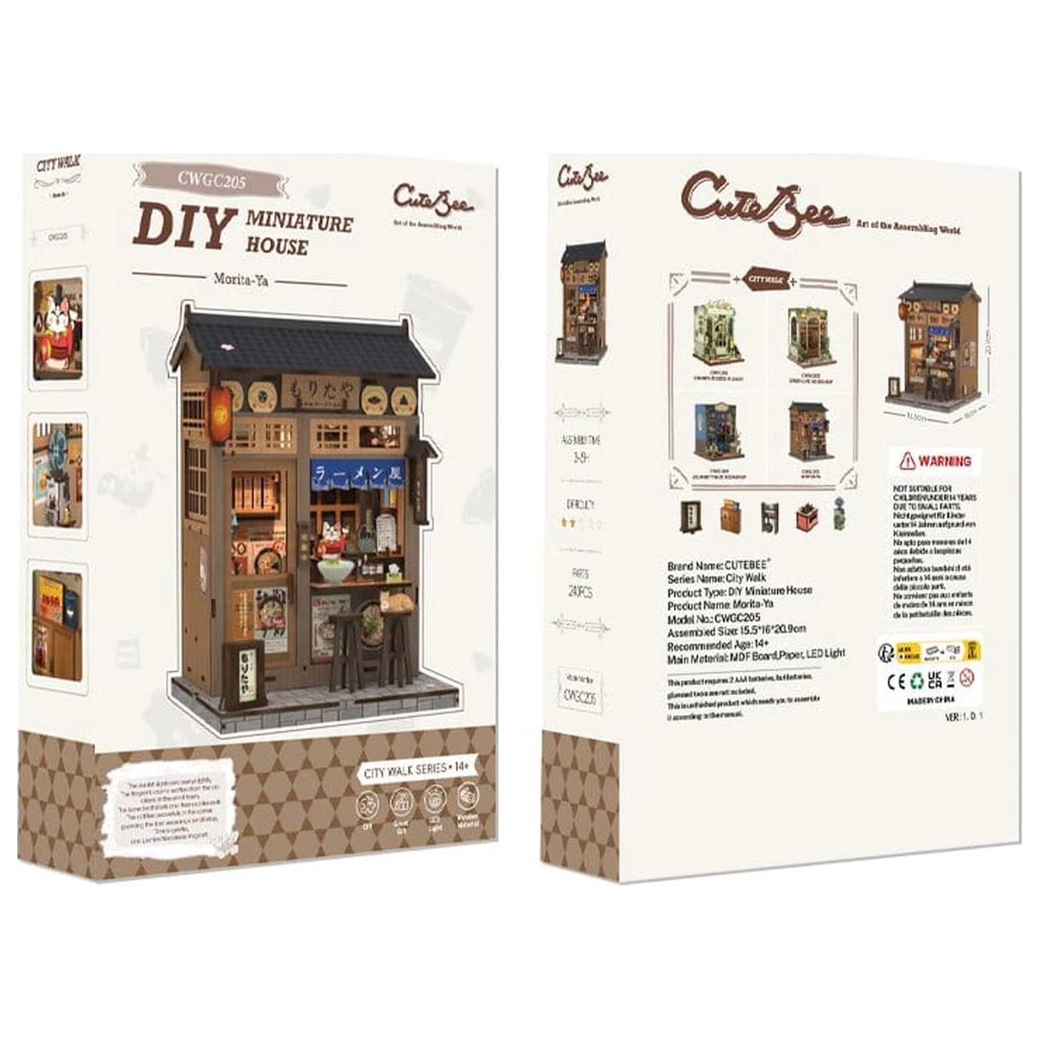 Miniatur Haus Modellbausatz Morita-Ya 21 x 16 cm Produktfoto