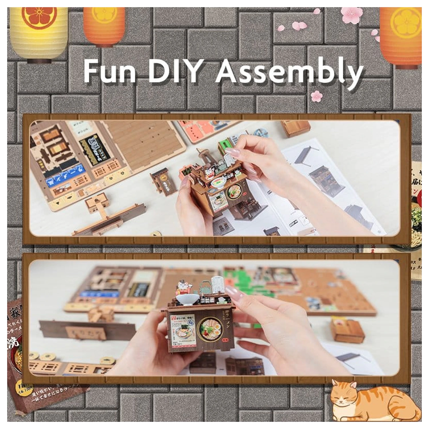 Miniatur Haus Modellbausatz Morita-Ya 21 x 16 cm Produktfoto