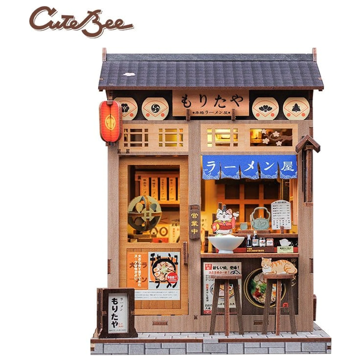 Miniatur Haus Modellbausatz Morita-Ya 21 x 16 cm Produktfoto