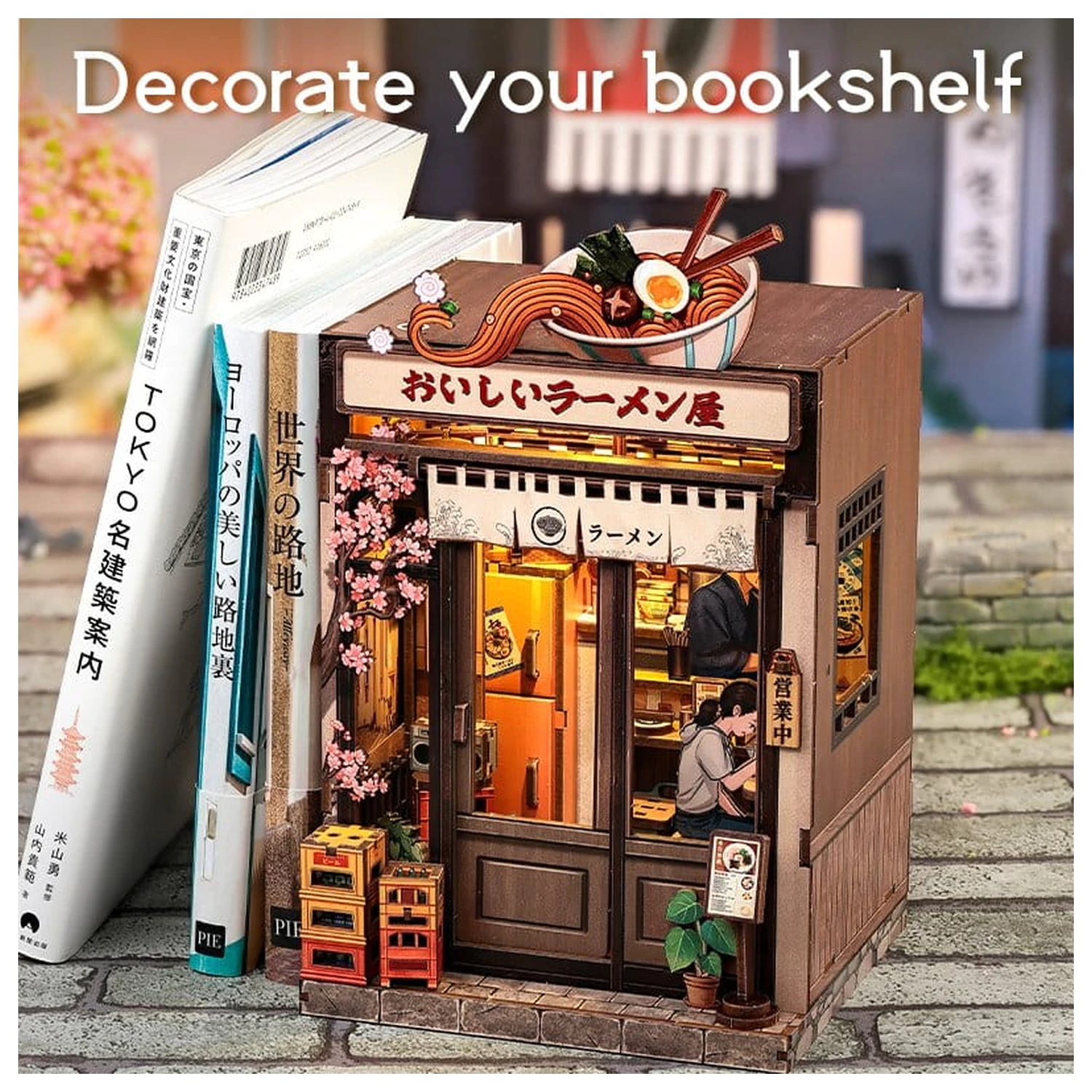 Miniatur Haus Modellbausatz Oishii Kyoto 22 x 13 cm Produktfoto