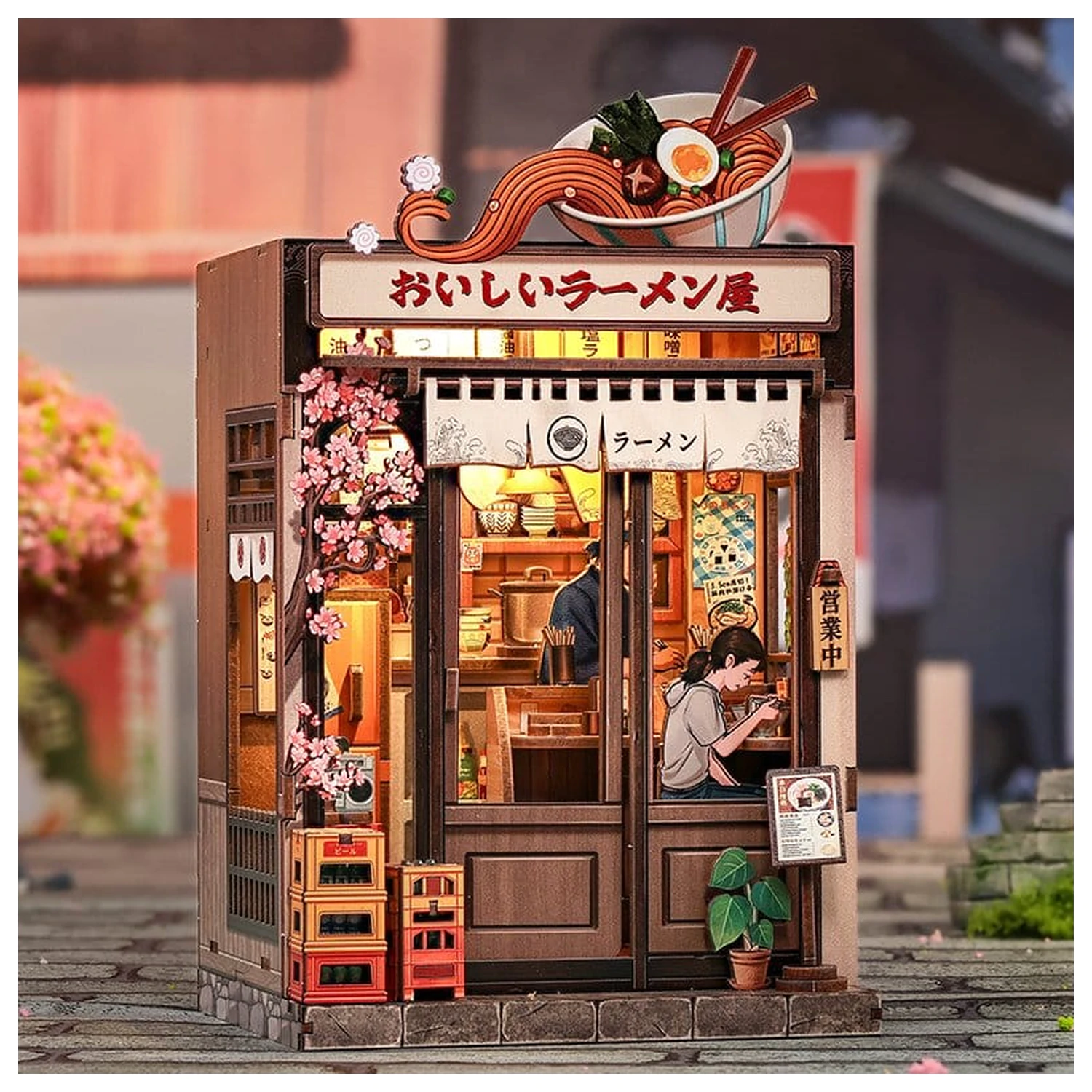 Miniatur Haus Modellbausatz Oishii Kyoto 22 x 13 cm Produktfoto