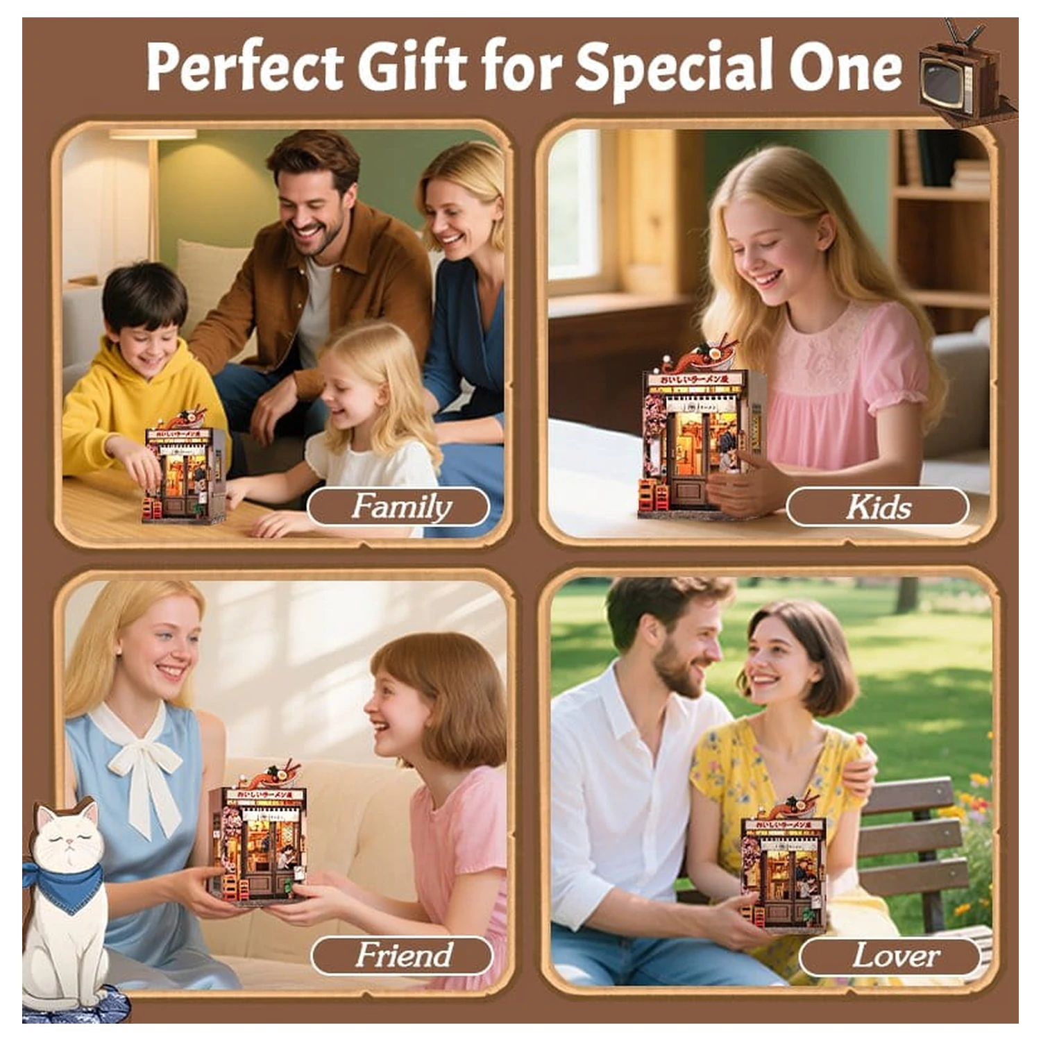 Miniatur Haus Modellbausatz Oishii Kyoto 22 x 13 cm Produktfoto