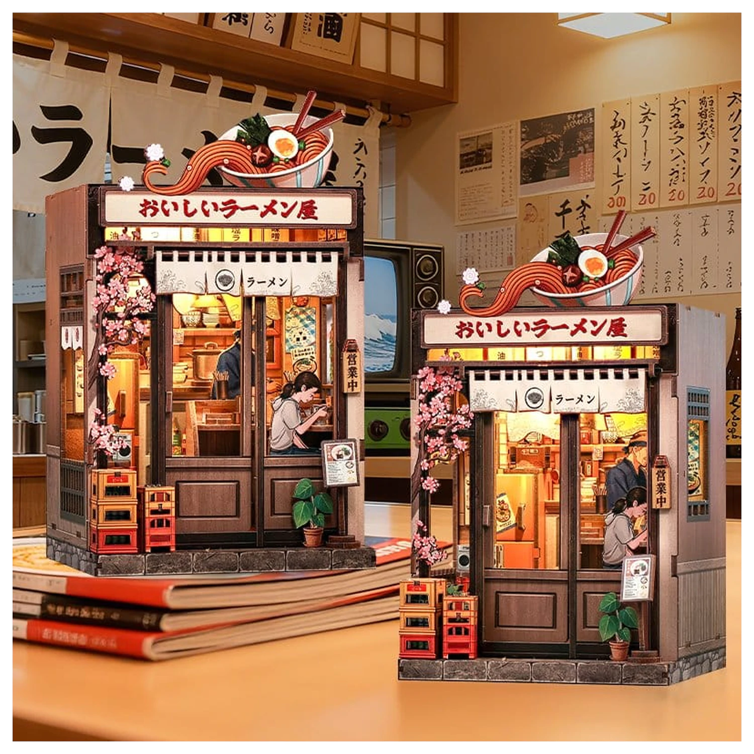 Miniatur Haus Modellbausatz Oishii Kyoto 22 x 13 cm Produktfoto