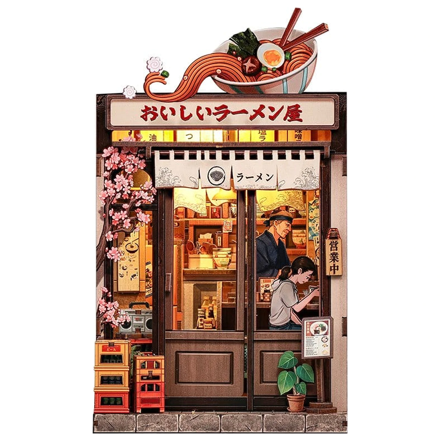 Miniatur Haus Modellbausatz Oishii Kyoto 22 x 13 cm Produktfoto