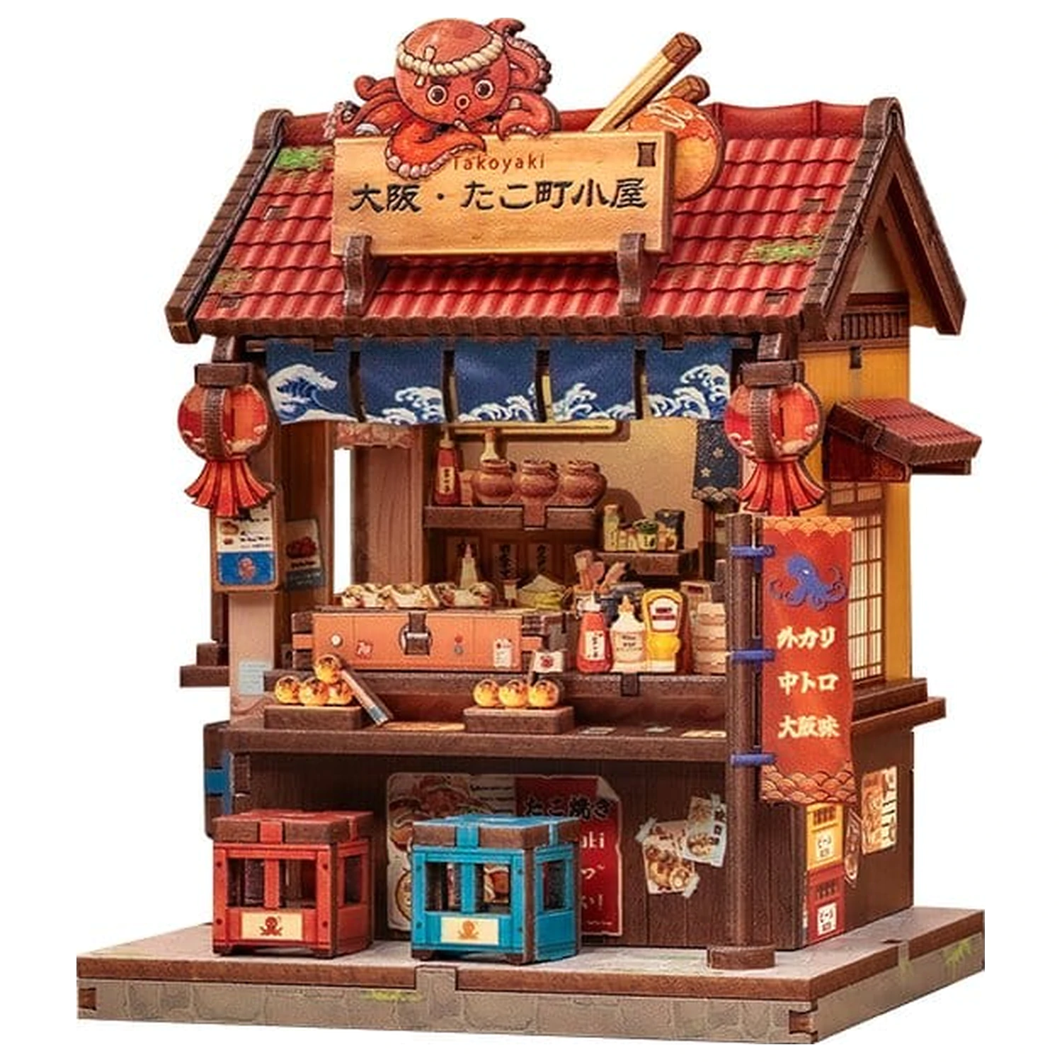 Miniatur Haus Modellbausatz Osaka Takoyaki 12 x 9 cm Produktfoto