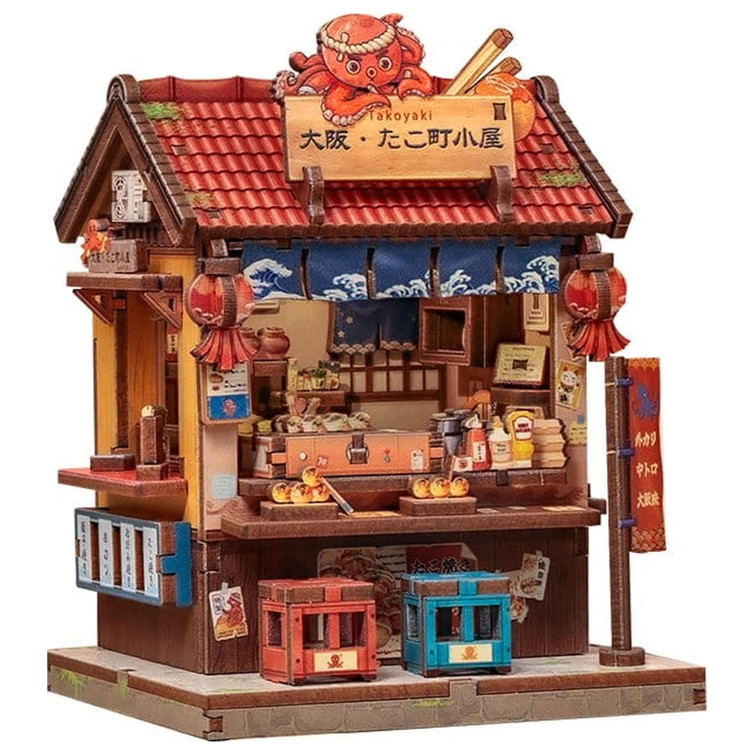 Miniatur Haus Modellbausatz Osaka Takoyaki 12 x 9 cm Produktfoto