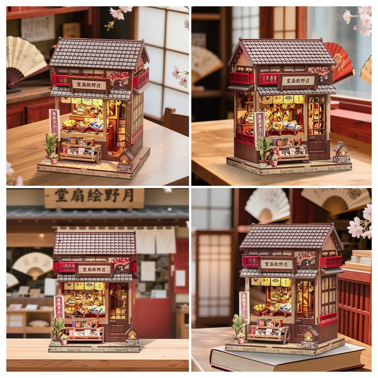 Miniaturhaus Modellbausatz Tsukino Eogi-dou 19 x 14 cm Produktfoto