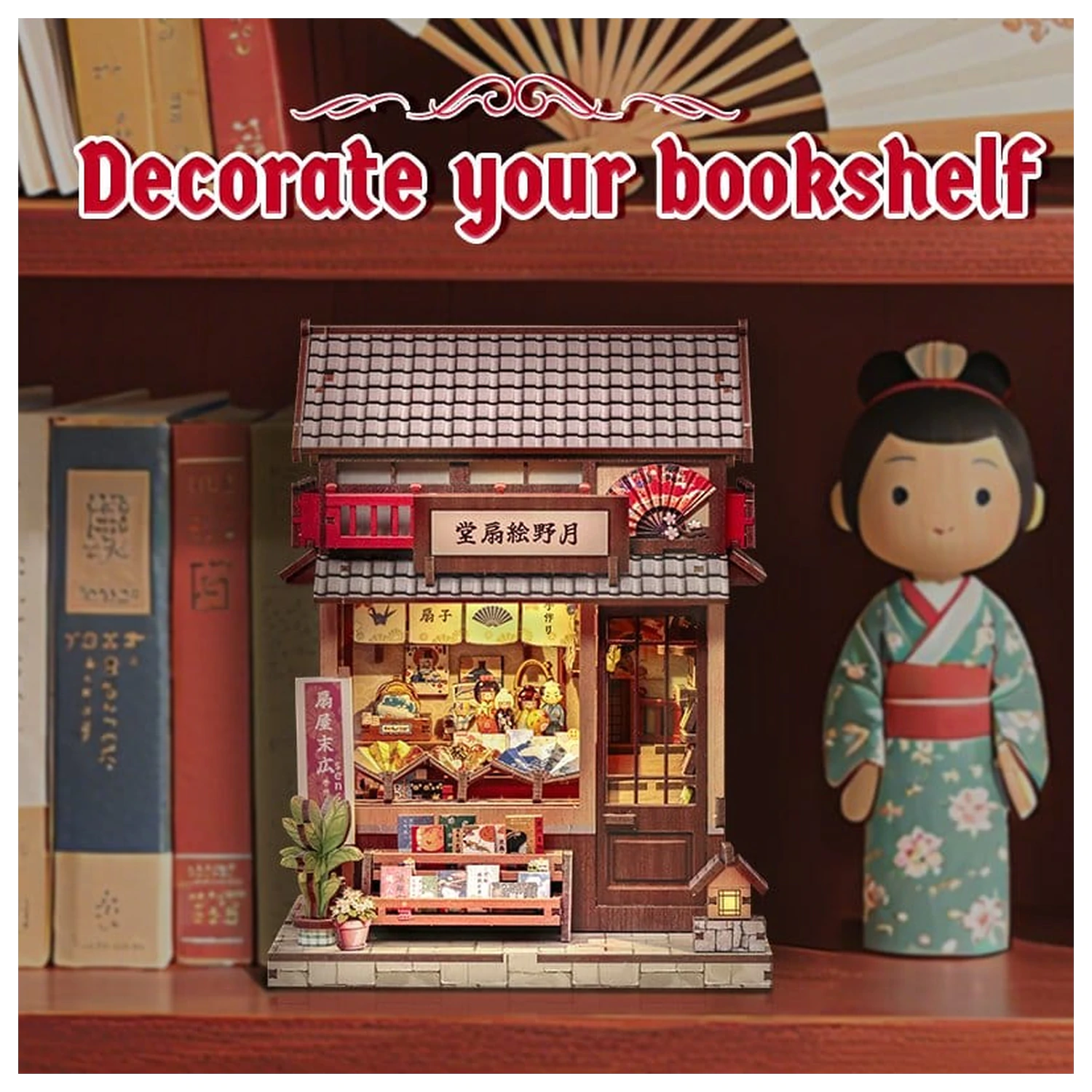 Miniaturhaus Modellbausatz Tsukino Eogi-dou 19 x 14 cm Produktfoto