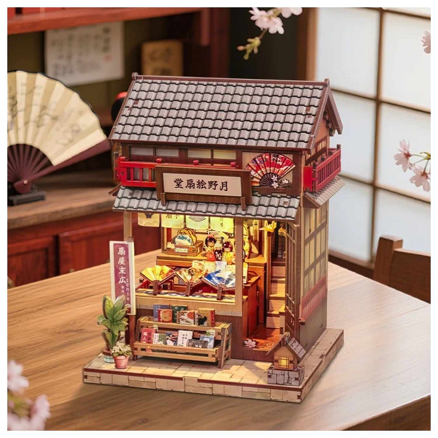 Miniaturhaus Modellbausatz Tsukino Eogi-dou 19 x 14 cm Produktfoto