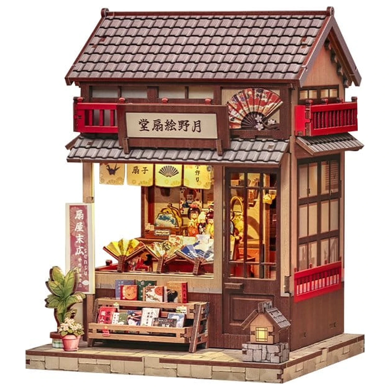 Miniaturhaus Modellbausatz Tsukino Eogi-dou 19 x 14 cm Produktfoto
