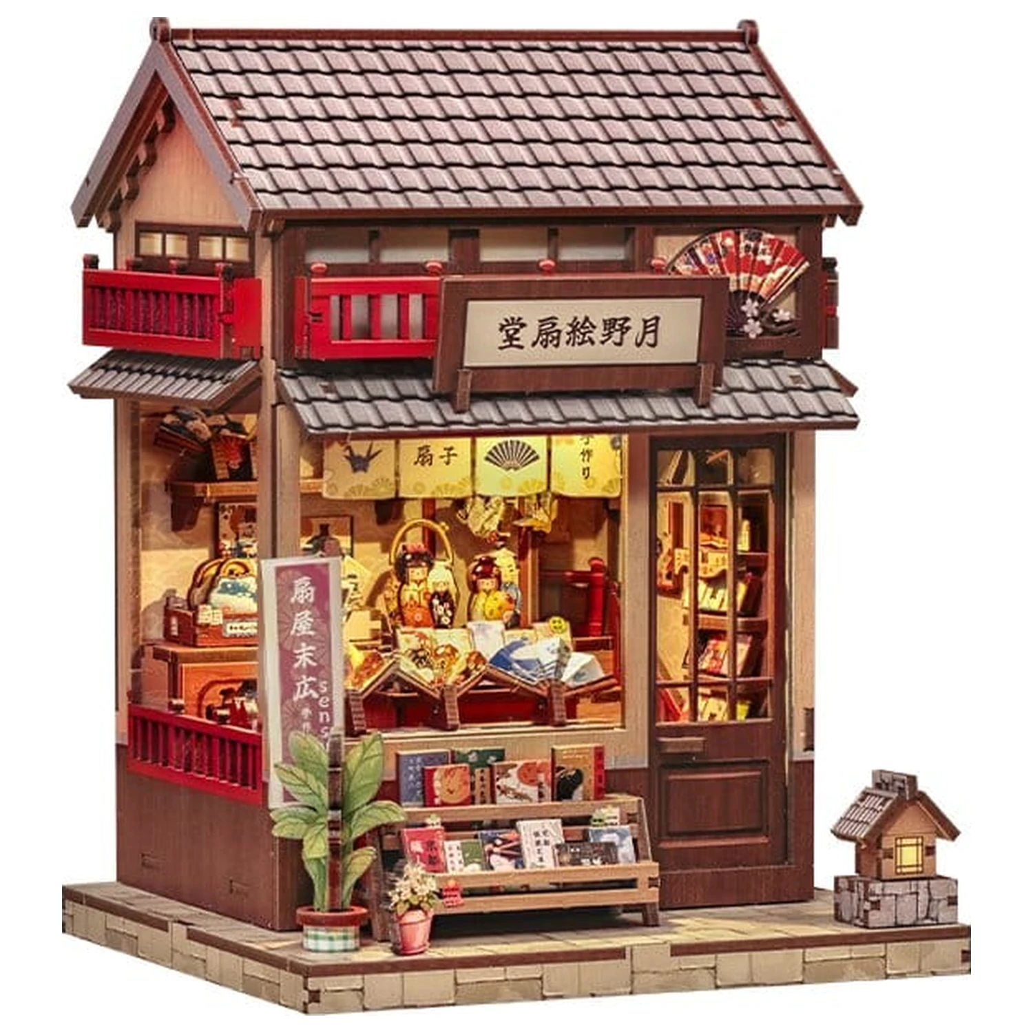 Miniaturhaus Modellbausatz Tsukino Eogi-dou 19 x 14 cm Produktfoto