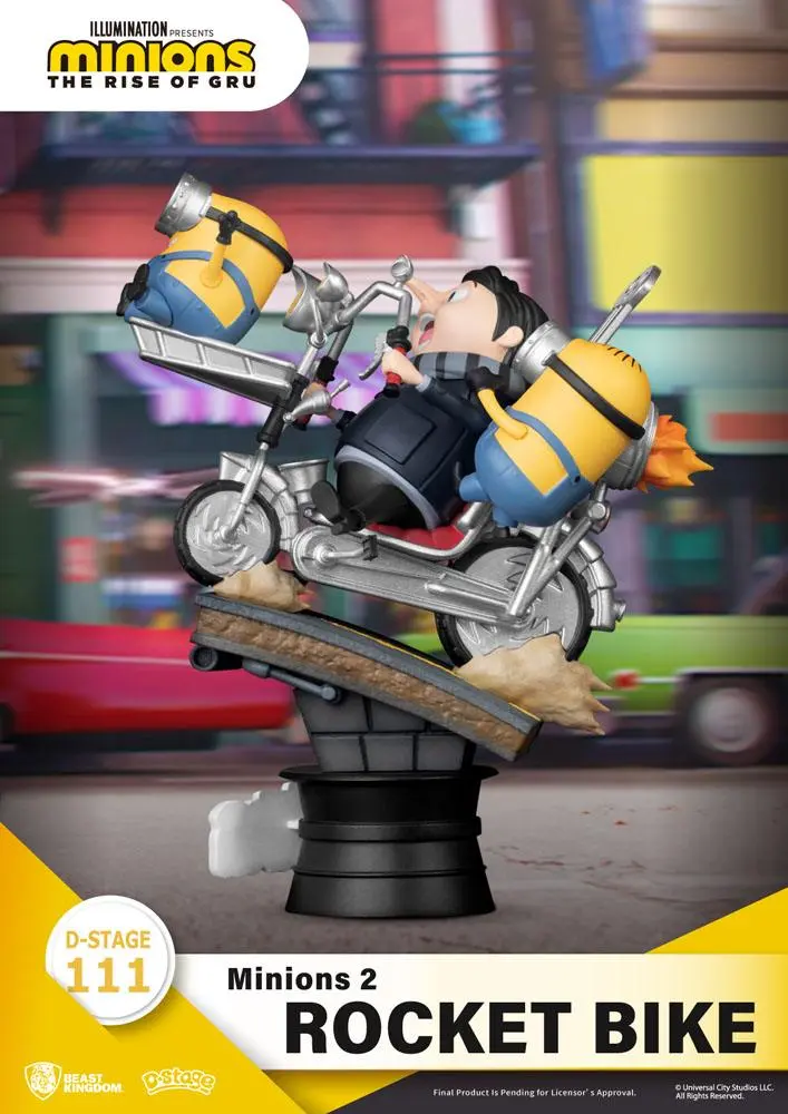 Minions 2 D-Stage PVC Diorama Rocket Bike 15 cm termékfotó