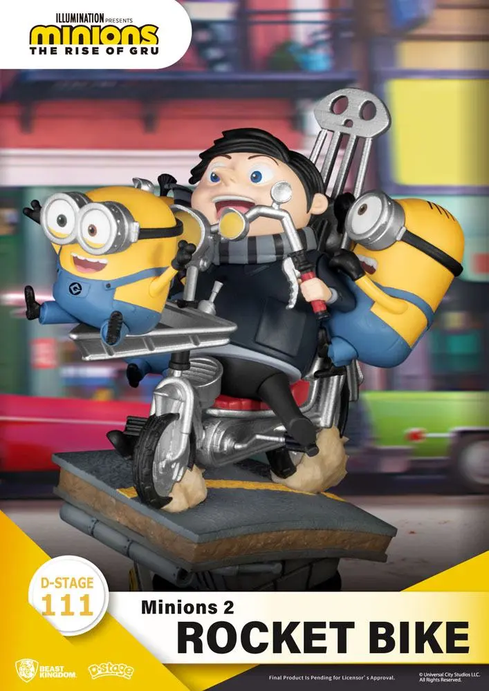 Minions 2 D-Stage PVC Diorama Rocket Bike 15 cm termékfotó