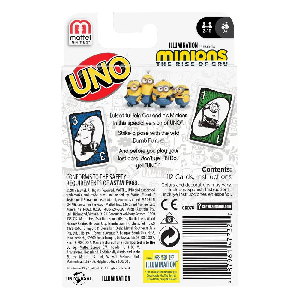 Minions 2 Kartenspiel UNO Produktfoto