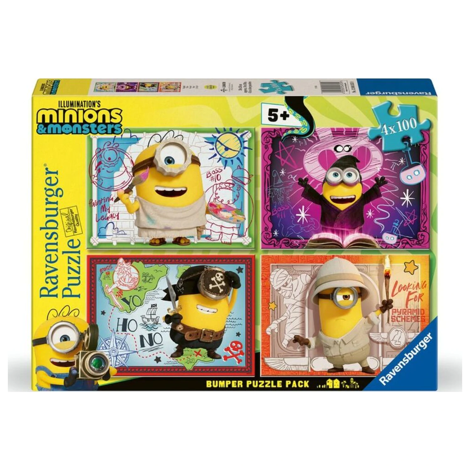 Minions 3 Puzzle 4x100 Teile Produktfoto