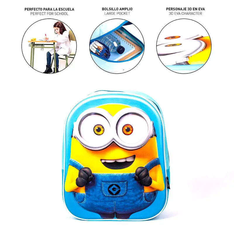 Minions 3D Rucksack 31cm Produktfoto