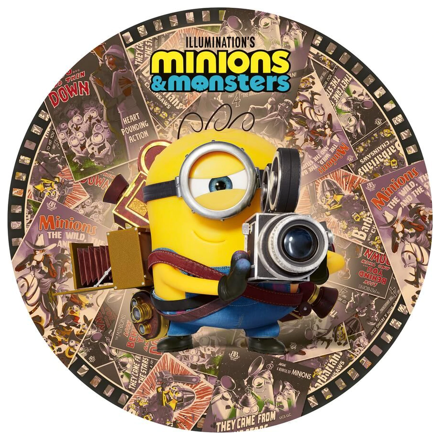 Minions rundes Puzzle 500tlg Produktfoto