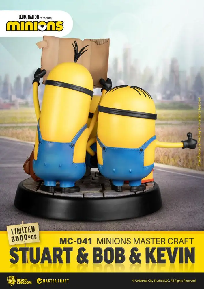 Minions Master Craft Statue Stuart & Bob & Kevin 35 cm Produktfoto