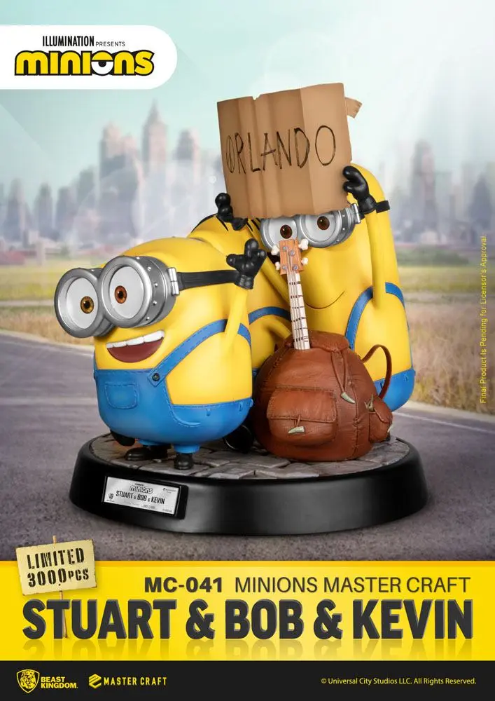 Minions Master Craft Statue Stuart & Bob & Kevin 35 cm Produktfoto