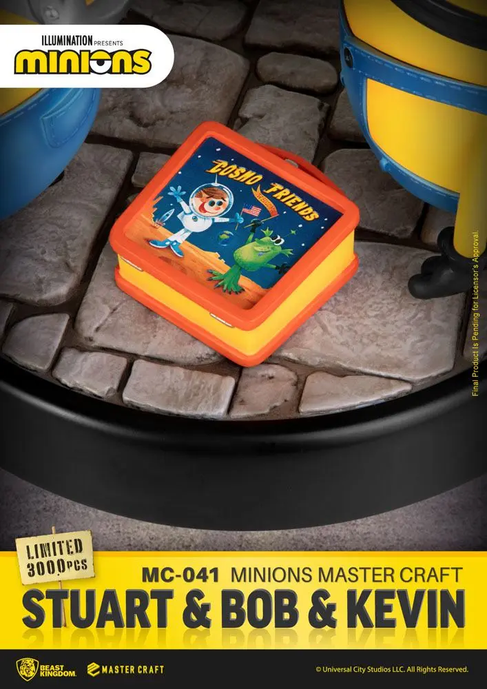 Minions Master Craft Statue Stuart & Bob & Kevin 35 cm Produktfoto
