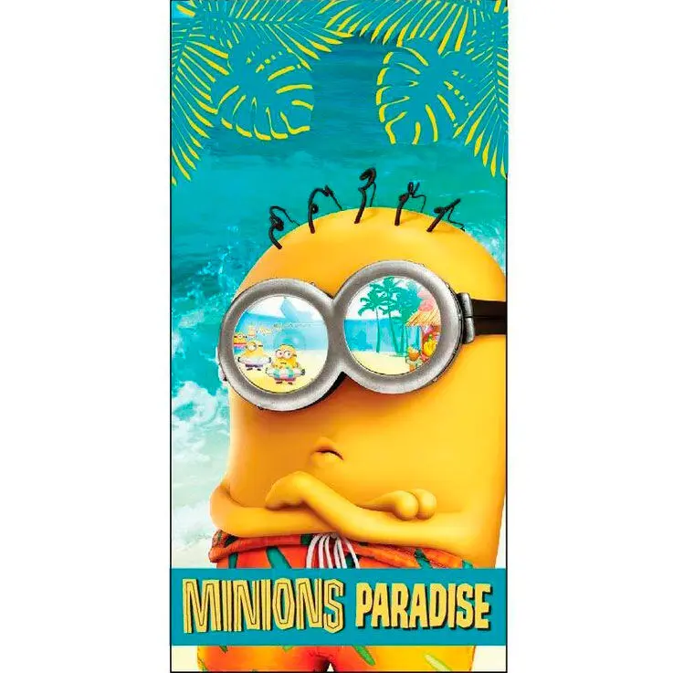 Minions Paradise Microfaser Strandtuch Produktfoto