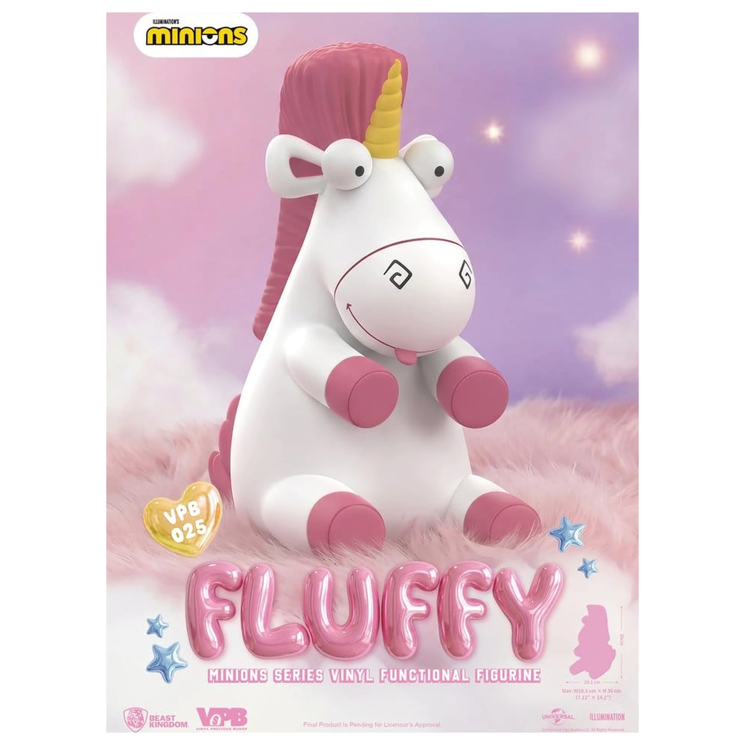 Minions Vinyl Spardose Serie Fluffy 36 cm Produktfoto