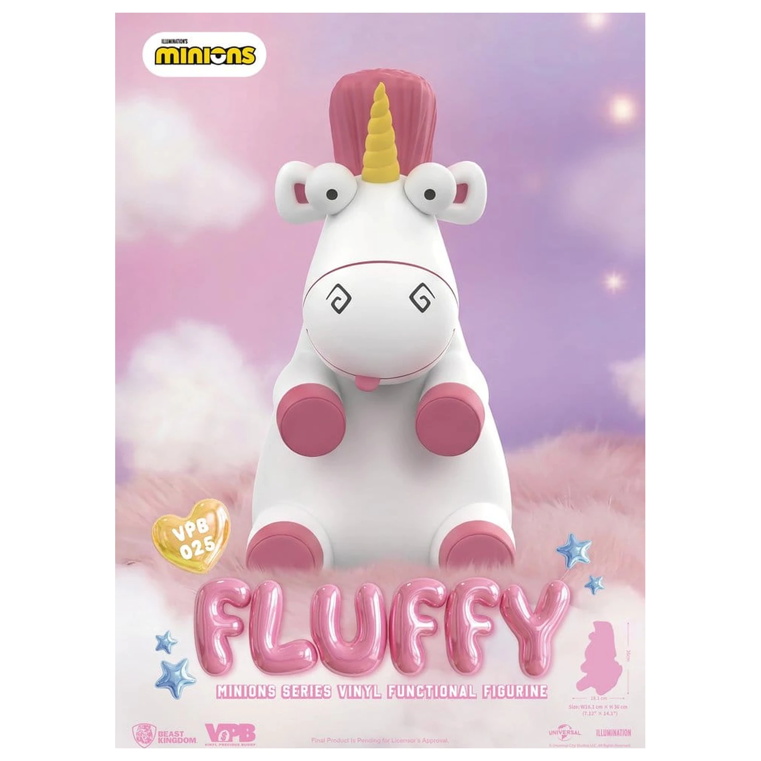 Minions Vinyl Spardose Serie Fluffy 36 cm Produktfoto