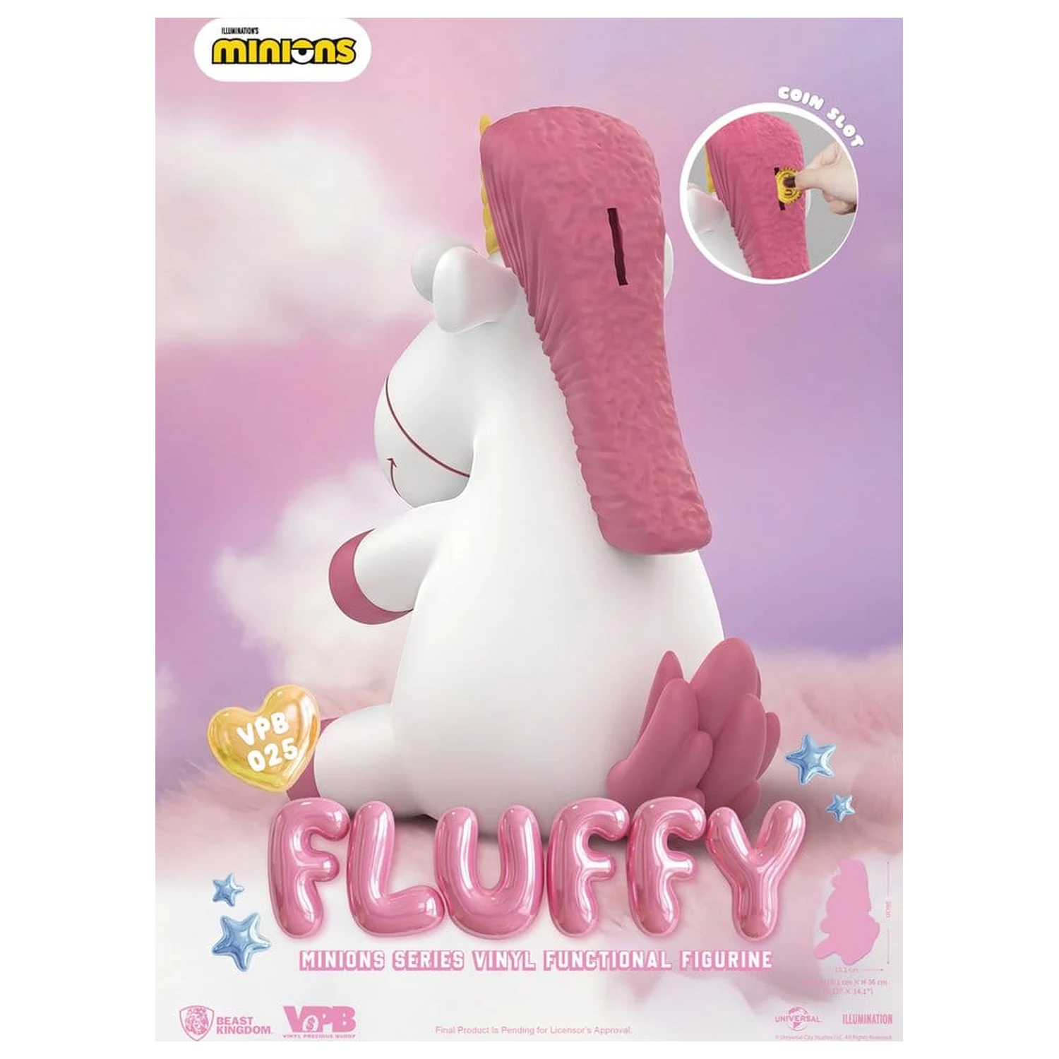 Minions Vinyl Spardose Serie Fluffy 36 cm Produktfoto